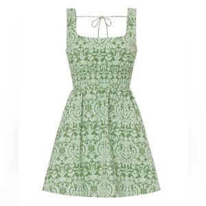 NWT Hill House Cher Green Damask Jacquard (M)